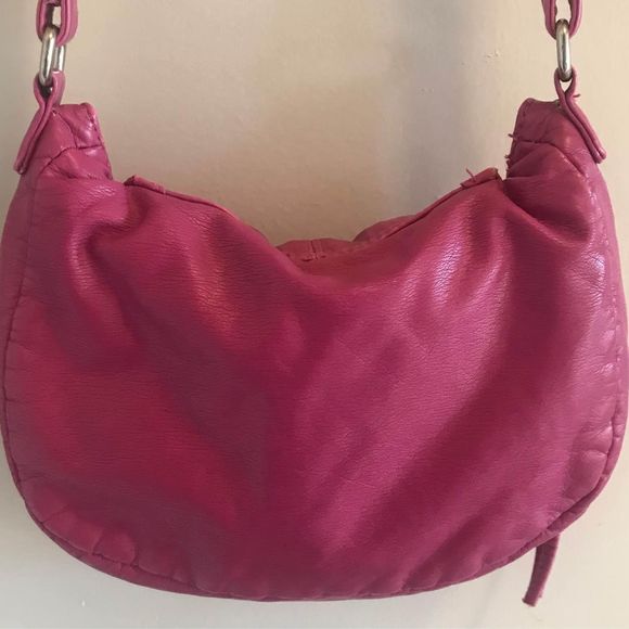 Candies Hot Pink Crossbody Bag Faux Leather 10 X 8 Inches - Picture 4 of 5